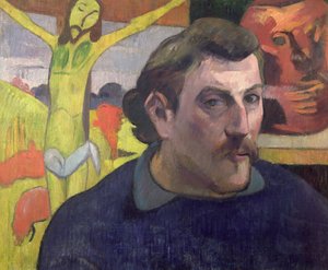 Autorretrato con el Cristo amarillo, 1890